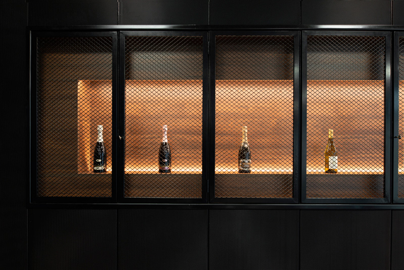 Cremaschi Accademy; arch Davide Beretta; interior; retail; winery; industrial; perforated sheet