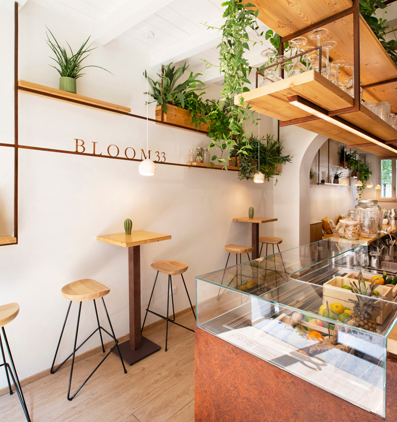 bloom 33; botanic bar; Arch Davide Beretta; interior; design; gin